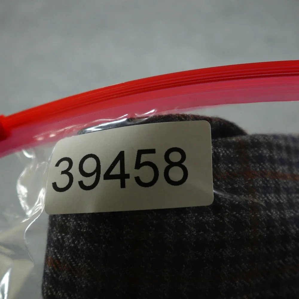 Stafford Sport Coat Mens 46 Long Blue Brown Houndstooth Merino Wool Classic Fit